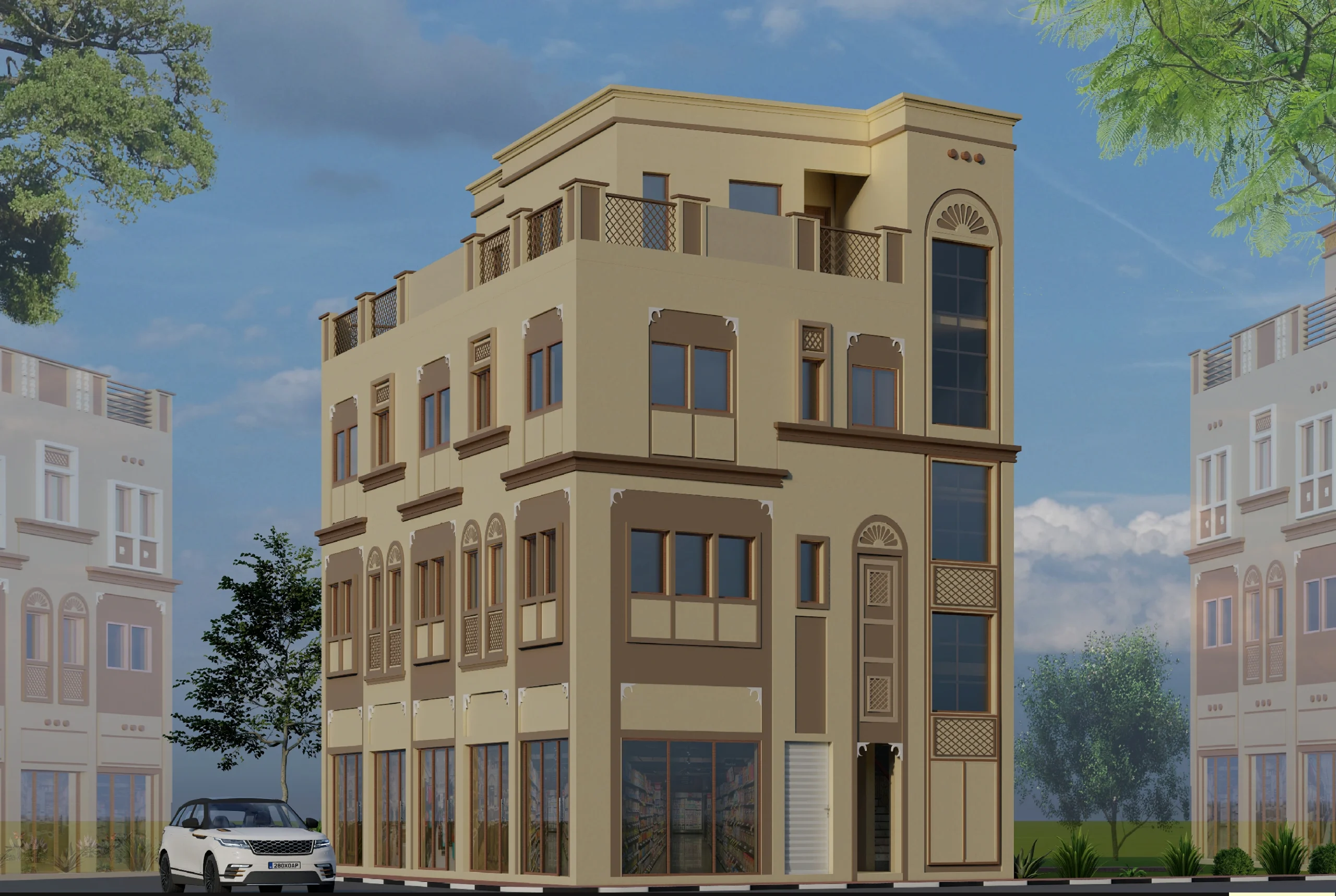Building (G+M+1+R)