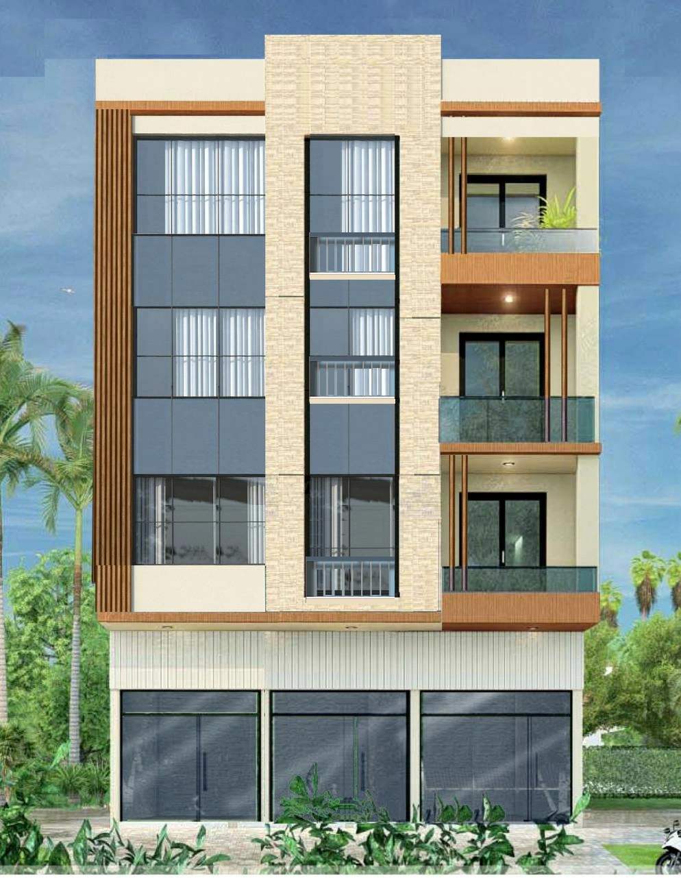 Building (G+3+R)