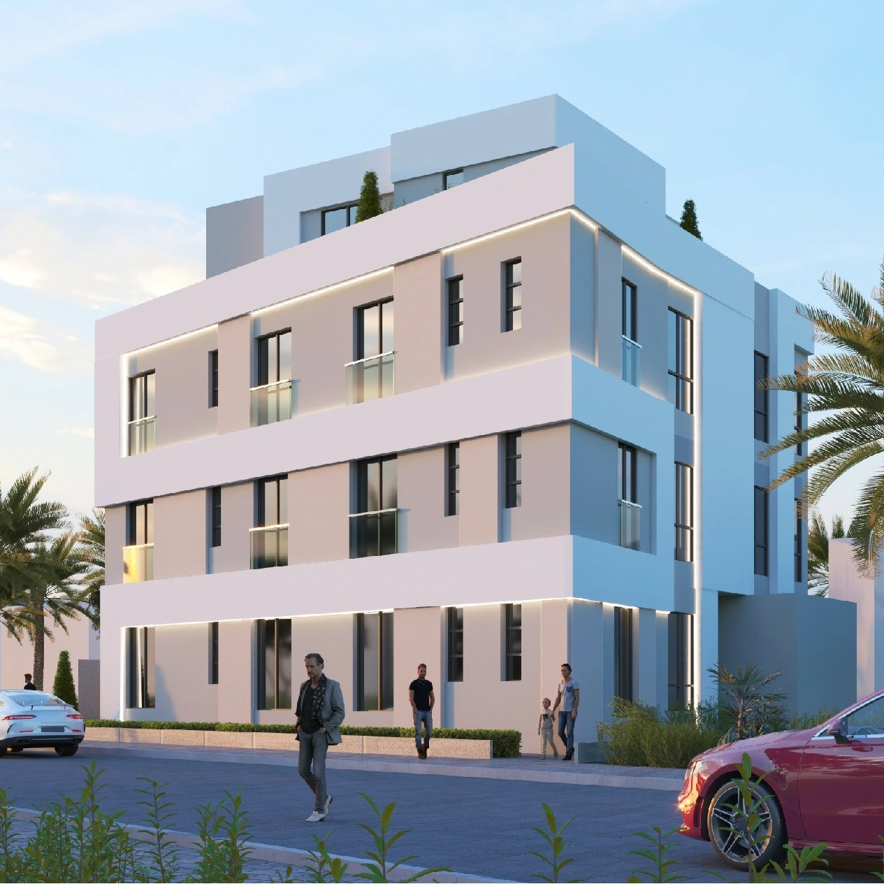 Building (G+2+R)